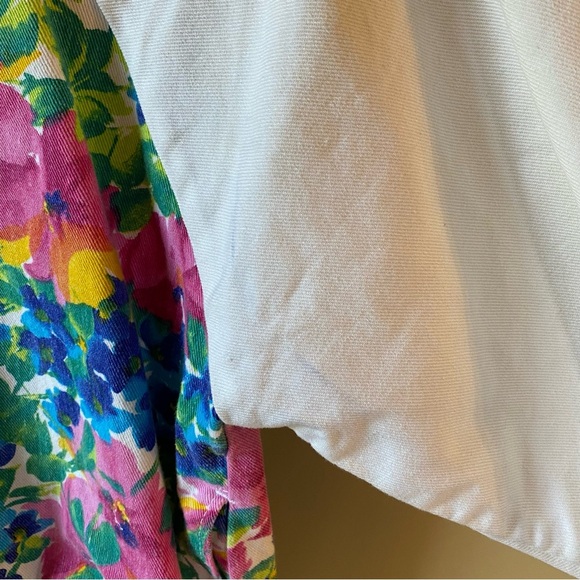 Vintage 90s Action West Floral Denim Jacket Women’s Mediun Cottagecore - Picture 11 of 12